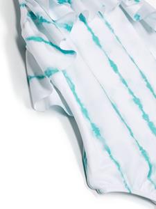 Andorine Badpak met tie-dye print - Wit
