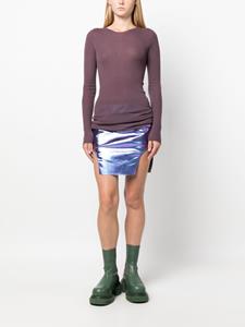 Rick Owens Mini-rok met zijsplit - Paars