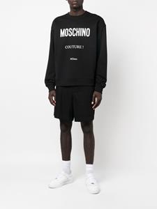 Moschino Trui met logoprint - Zwart