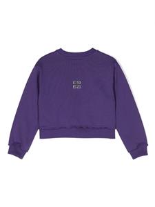 Givenchy Kids Sweater met geborduurd logo - Paars