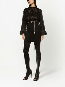 Dolce & Gabbana High waist mini-rok - Zwart