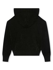 Givenchy Kids Intarsia hoodie - Zwart