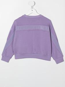 Moncler Enfant Sweater met logoprint - Paars
