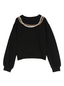 Moschino Kids Sweater met print - Zwart