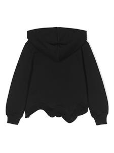 Moschino Kids Asymmetrische hoodie - Zwart