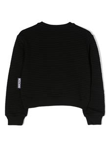 Moschino Kids Sweater met patch - Zwart