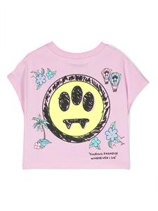 Barrow kids T-shirt met logoprint - Roze