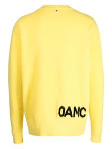 OAMC Trui met intarsia logo - Geel