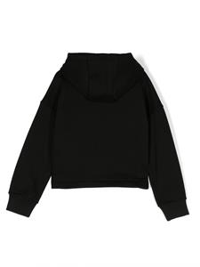 BOSS Kidswear Hoodie met geborduurd logo - Zwart