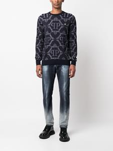 Philipp Plein Intarsia sweater - Blauw