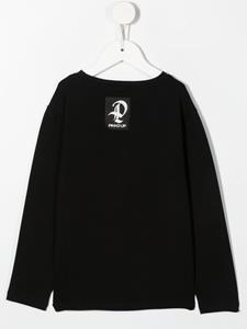 Pinko Kids Sweater met logo applicatie - Zwart