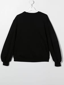 Pinko Kids Sweater met logoprint - Zwart