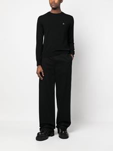 Vivienne Westwood Trui met geborduurd Orb-logo - Zwart
