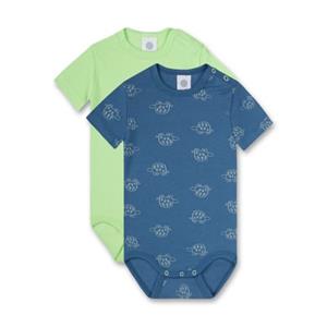 Sanetta Bodysuit Twin Pack S child padden blauw/groen