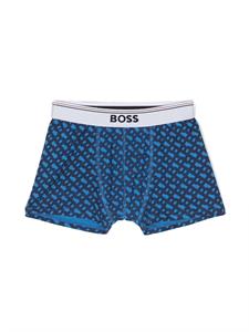 BOSS Kidswear Slip met logoprint - Blauw