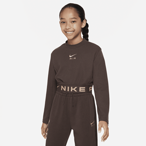 Nike Air meisjestop met lange mouwen - Bruin
