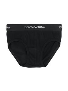 Dolce & Gabbana Kids Set van twee slips - Zwart