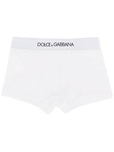 Dolce & Gabbana Kids Boxershorts met logo - Wit