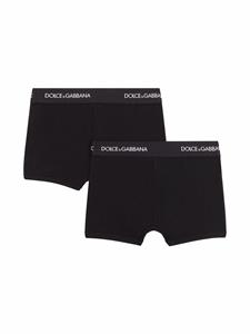 Dolce & Gabbana Kids Set van 2 boxershorts - Zwart