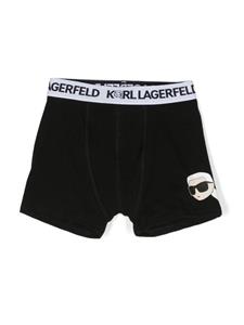 Karl Lagerfeld Kids Twee slips met logoband - Zwart