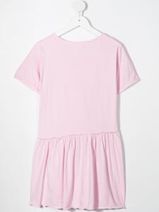 Andorine T-shirtjurk met plooirok - Roze