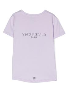 Givenchy Kids T-shirt met logo - Paars