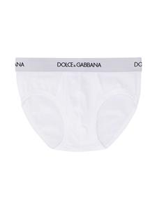 Dolce & Gabbana Kids Set van twee slips - Wit