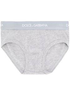 Dolce & Gabbana Kids Set slips met logoprint - Grijs