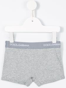 Dolce & Gabbana Kids logo boxer shorts - Grijs
