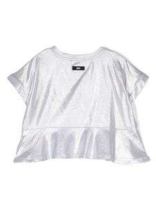 Dkny Kids T-shirt met geborduurd logo - Zilver
