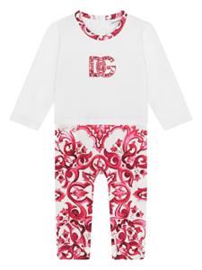 Dolce & Gabbana Kids Babypakje met logoprint - Wit