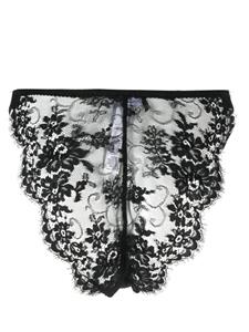Dolce & Gabbana floral-lace panelled briefs - Zwart