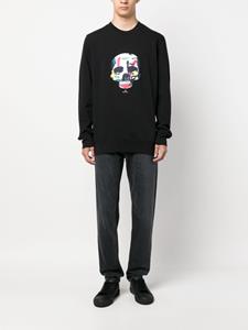 PS Paul Smith Sweater met doodskopprint - Zwart