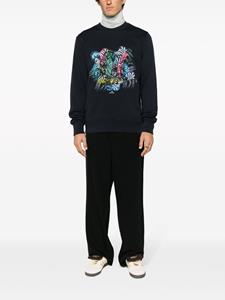 PS Paul Smith Sweater met zebraprint - Blauw