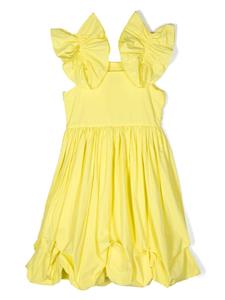 TWINSET Kids Geplooide jurk - Geel
