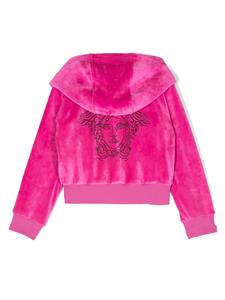 Versace Kids Hoodie verfraaid met logo - Roze