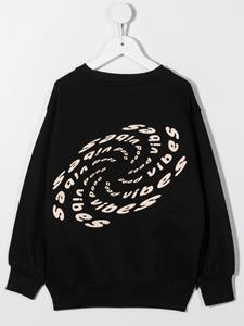 Molo Sweater met grafische print - Zwart