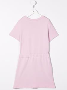 Chloé Kids T-shirtjurk met logoprint - Paars