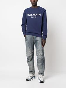 Balmain Sweater met logoprint - Blauw