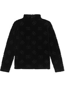 Dolce & Gabbana Kids Trui met logo jacquard - Zwart