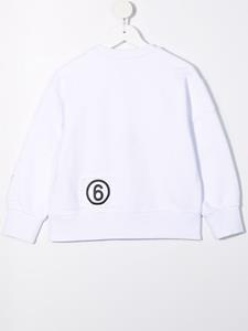 MM6 Maison Margiela Kids Sweater met logoprint - Wit