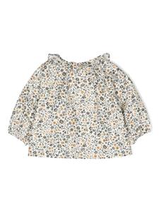 TEDDY & MINOU Shirt met bloemenprint - Wit