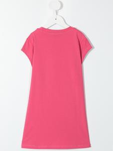 Aigner Kids T-shirtjurk met geborduurd logo - Roze