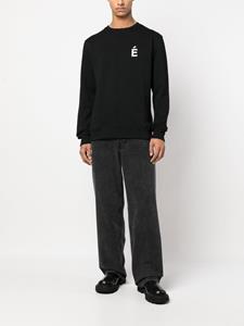 Etudes Sweater met logoprint - Zwart