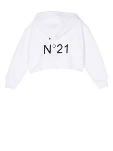 Nº21 Kids Cropped hoodie - Wit