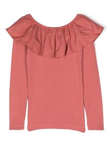 Molo Sweater met ruchekraag - Roze