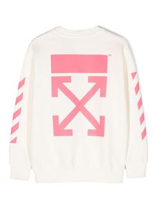 Off-White Kids Sweater met logoprint - Wit