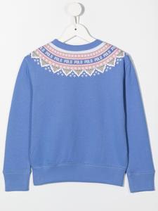 Ralph Lauren Kids Sweater met geometrische logoprint - Blauw