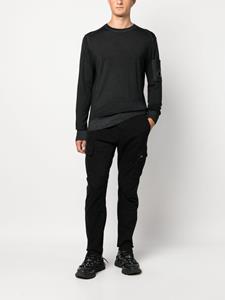 C.P. Company Sweater met logopatch - Zwart