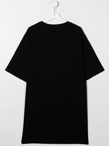 Balmain Kids T-shirtjurk met logoprint - Zwart